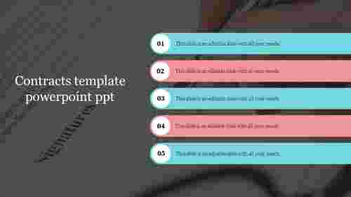 Contracts template powerpoint ppt    